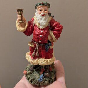 Vintage 1992 Father Christmas, Cottagecore, Collectible, Santa, Figurine, Cozy
